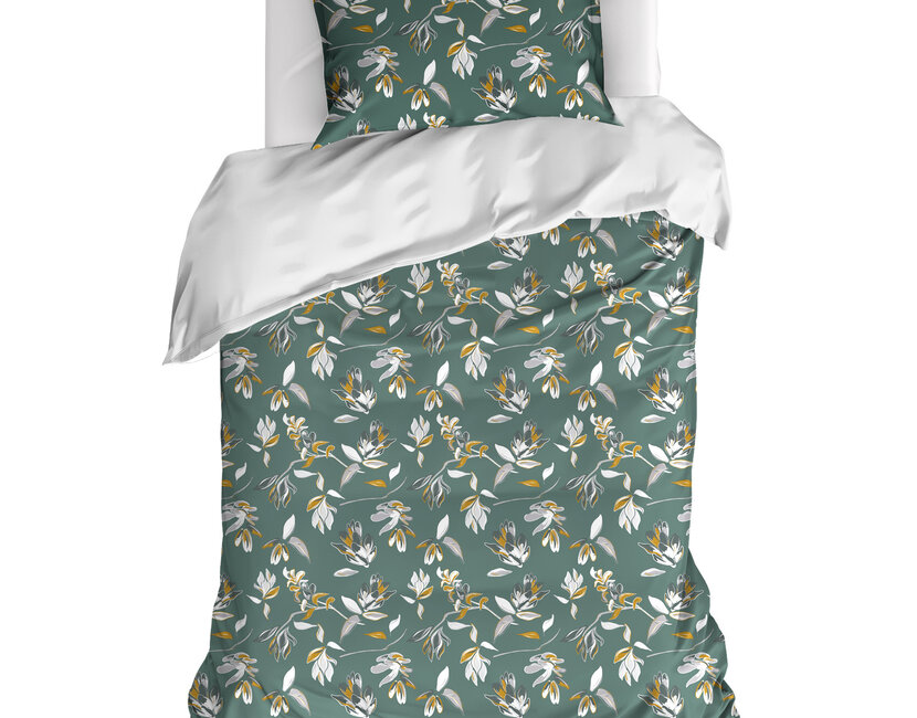 De Witte Lietaer Dekbedovertrek Acacia, Nimbus Cloud - Eenpersoons - 140 x 220 cm + 60 x 70 cm - Katoen Percal