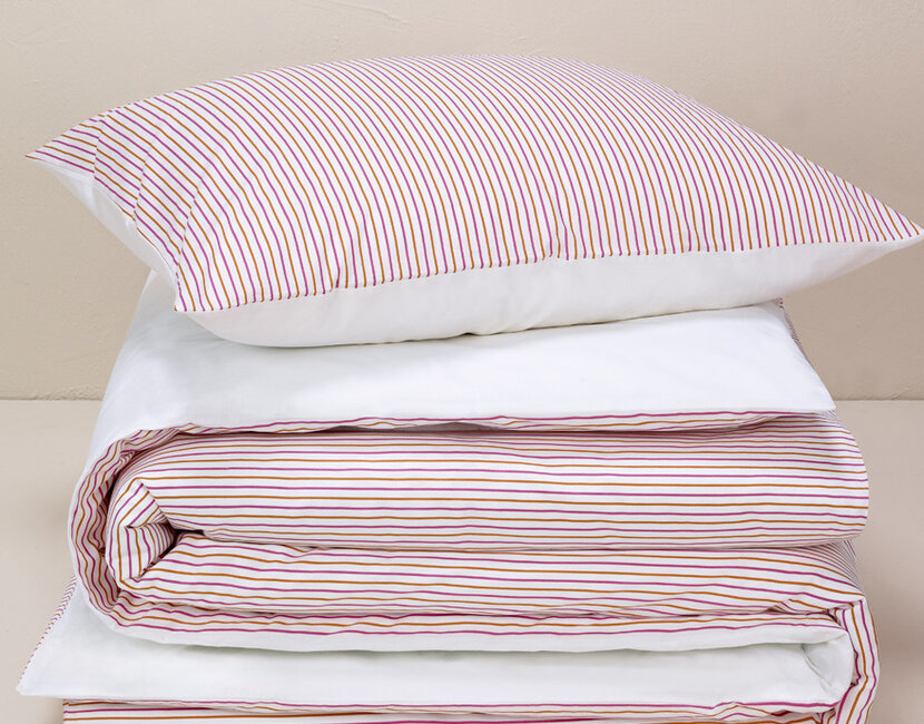 De Witte Lietaer Dekbedovertrek Rosange Sunkiss - 140 x 200/220 + 60 x 70 cm - Katoen Satijn