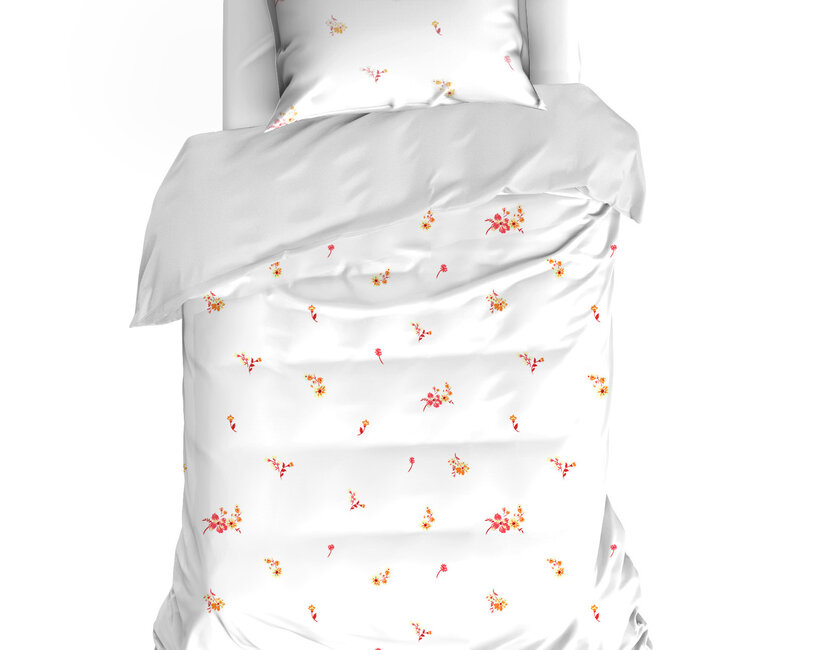 De Witte Lietaer Dekbedovertrek Fiorello Sunkiss - 140 x 200/220 + 60 x 70 cm - Katoen Satijn