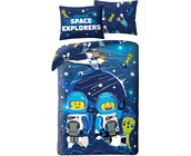 Lego Dekbedovertrek Space Explorers - 140 x 200 + 70 x 90 cm - Polyester