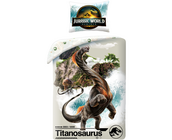 Jurassic World Dekbedovertrek Titanosaurus - 140 x 200 cm + 70 x 90 cm - Polyester