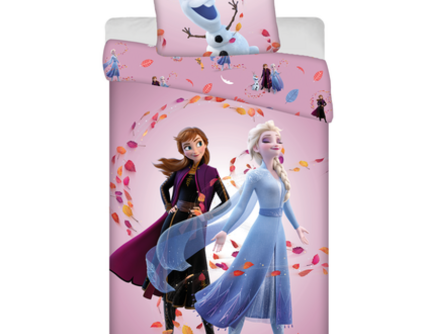 Disney Frozen Dekbedovertrek Magical Time - 140 x 200 cm / 50 x 70 cm - Katoen