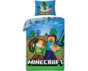 Minecraft Dekbedovertrek Pixel - 140 x 200 cm + 50 x 70 cm - Katoen