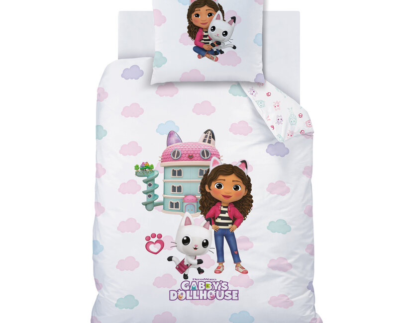 Gabby's Poppenhuis Dekbedovertrek Magique World - 140 x 200 + 63 x 63 cm - Katoen