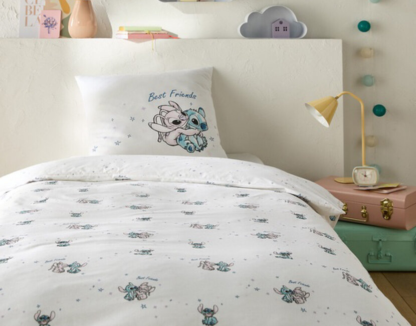 Disney Lilo & Stitch Dekbedovertrek Best Friends - 140 x 200 + 63 x 63 cm - Katoen