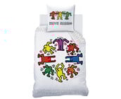 Keith Haring Dekbedovertrek Party - 140 x 200 + 63 x 63 cm - Katoen