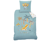 Disney The Lion King Dekbedovertrek, Savana - Eenpersoons - 140 x 200 + 63 x 63 cm - Katoen