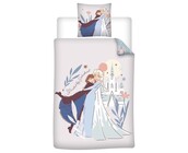 Disney Frozen Dekbedovertrek, Sisterhood - Eenpersoons - 140 x 200 + 65 x 65 cm - Katoen