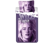 Billie Eilish Dekbedovertrek, Wild Flower - Eenpersoons - 140 x 200 cm / 70 x 90 cm - Katoen