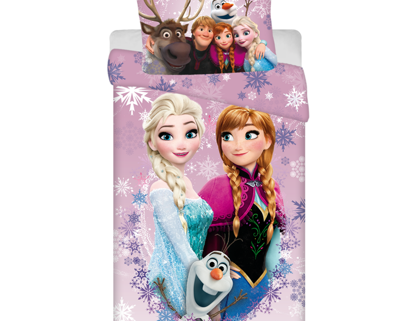 Disney Frozen dekbedovertrek - Eenpersoons - 140 x 200 cm / 60 x 70 cm - Katoen