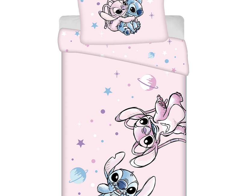 Disney Lilo & Stitch Dekbedovertrek, Universe - Eenpersoons - 140 x 200 cm / 70 x 90 cm - Katoen