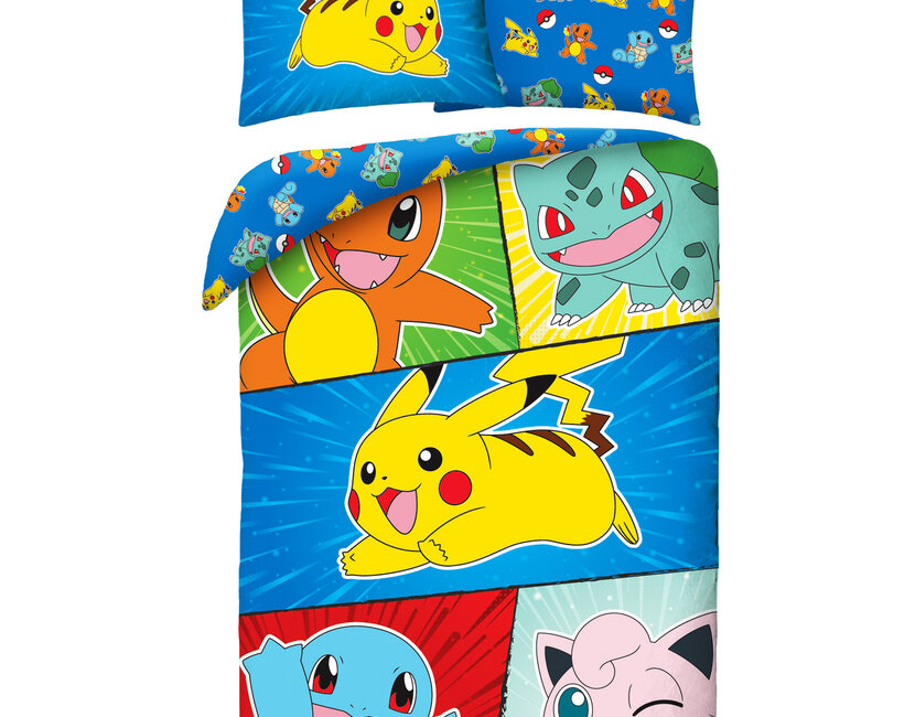 Pokemon Dekbedovertrek, Jigglypuff - Eenpersoons - 140 x 200 cm / 70 x 90 cm - Katoen