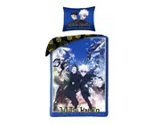 Jujutsu Kaisen Dekbedovertrek - Eenpersoons - 140 x 200 cm / 70 x 90 cm - Polyester