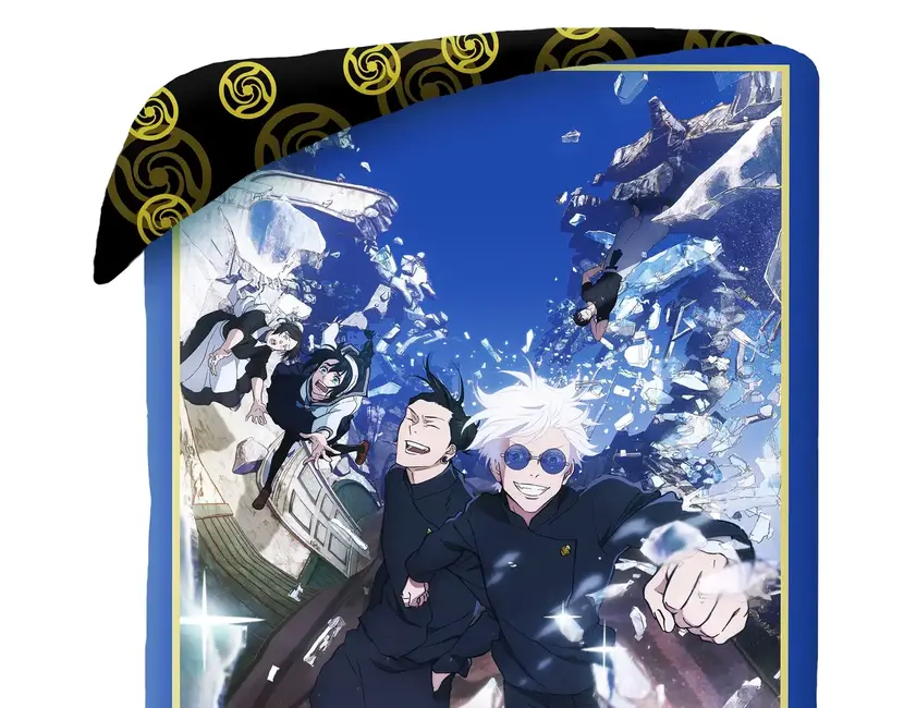 Jujutsu Kaisen Dekbedovertrek - Eenpersoons - 140 x 200 cm / 70 x 90 cm - Polyester