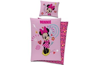 Disney Minnie Mouse Dekbedovertrek, Pretty Pink - Katoen