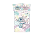 Disney Lilo & Stitch Dekbedovertrek, Leaves - Eenpersoons - 140 x 200 cm / 70 x 90  cm - Katoen