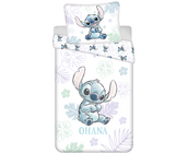 Disney Lilo & Stitch Dekbedovertrek, Ohana- Eenpersoons 140 x 200 + 70 x 90 cm - Katoen