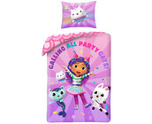 Gabby's Poppenhuis Dekbedovertrek, Party Cats - 140 x 200 + 70 x 90 cm - Polyester