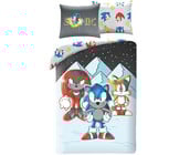 Sonic the Hedgehog Dekbedovertrek, Friends - Eenpersoons - 140 x 200 + 70 x 90 cm - Polyester