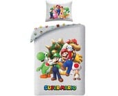 Super Mario Dekbedovertrek, Family - Eenpersoons - 140 x 200 + 70 x 90 cm - Polyester