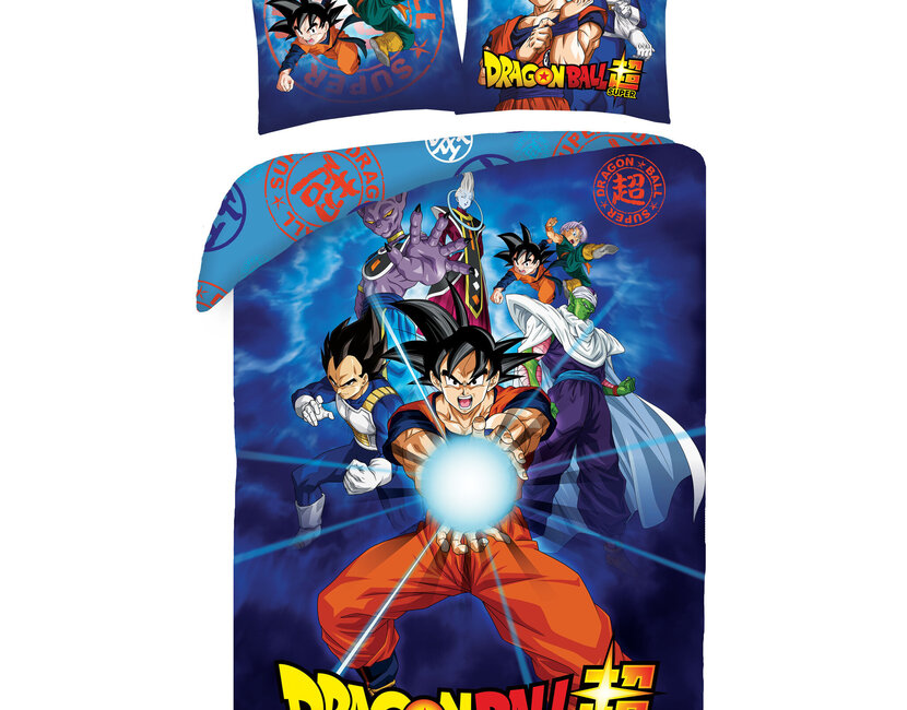 Dragon Ball Super Dekbedovertrek, Beerus - Eenpersoons - 140 x 200 + 70 x 90 cm - Polyester