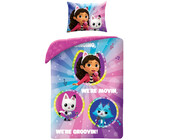 Gabby's Poppenhuis Dekbedovertrek, We're Groovin - Eenpersoons - 140 x 200 + 70 x 90 cm - Polyester