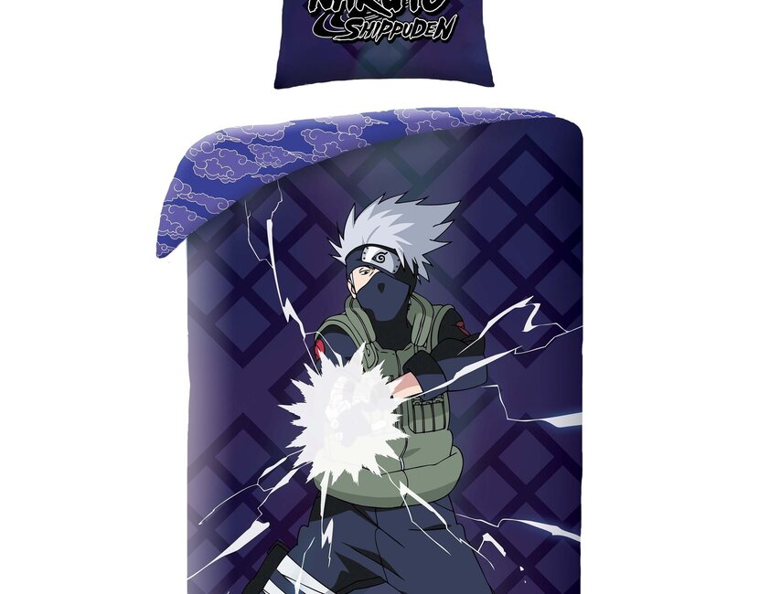 Naruto Shippuden Dekbedovertrek, Kyuubi - Eenpersoons - 140 x 200 + 70 x 90 cm - Polyester