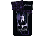 Wednesday Dekbedovertrek, Allergic to Color - 1-persoons - 140 x 200 + 70 x 90 cm  - Katoen