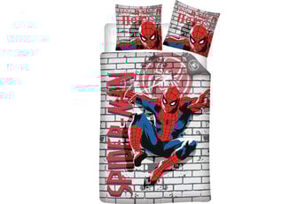 Spiderman Dekbedovertrek, Downtown Hero - Polykatoen