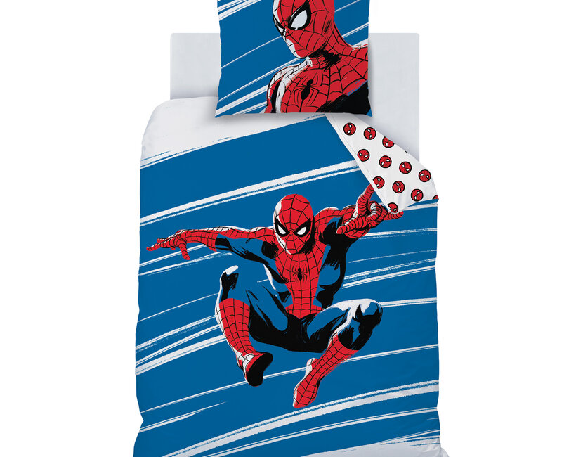 Spider-Man Dekbedovertrek, Anniversary - Eenpersoons - 140 x 200 + 63 x 63 cm - Katoen