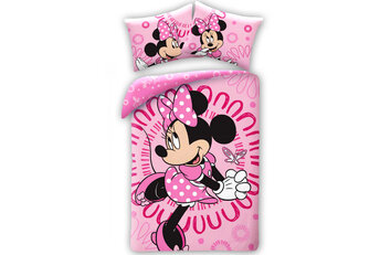 Disney Minnie Mouse Dekbedovertrek Roze- Eenpersoons