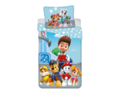 PAW Patrol Dekbedovertrek, Pup Squad - Eenpersoons - 140 x 200 + 70 x 90 cm  - Katoen