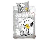 Snoopy Dekbedovertrek, Friends - Eenpersoons - 140 x 200 + 60 x 70 cm - Katoen