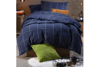 Moodit Dekbedovertrek Ian Evening Blue - Katoen Flanel