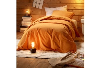 De Witte Lietaer Dekbedovertrek Laura Copper - Katoen Flanel