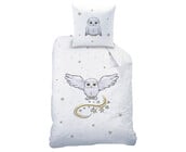 Harry Potter Dekbedovertrek, Happy - 140 x 200 cm + 63 x 63 cm - Katoen