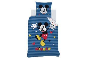 Disney Mickey Mouse Dekbedovertrek Stripes - Katoen