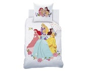 Disney Princess Dekbedovertrek, Ball - 140 x 200 cm + 63 x 63 cm - Katoen