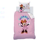 Disney Minnie Mouse Dekbedovertrek, Happy - 140 x 200 cm + 63 x 63 cm - Katoen