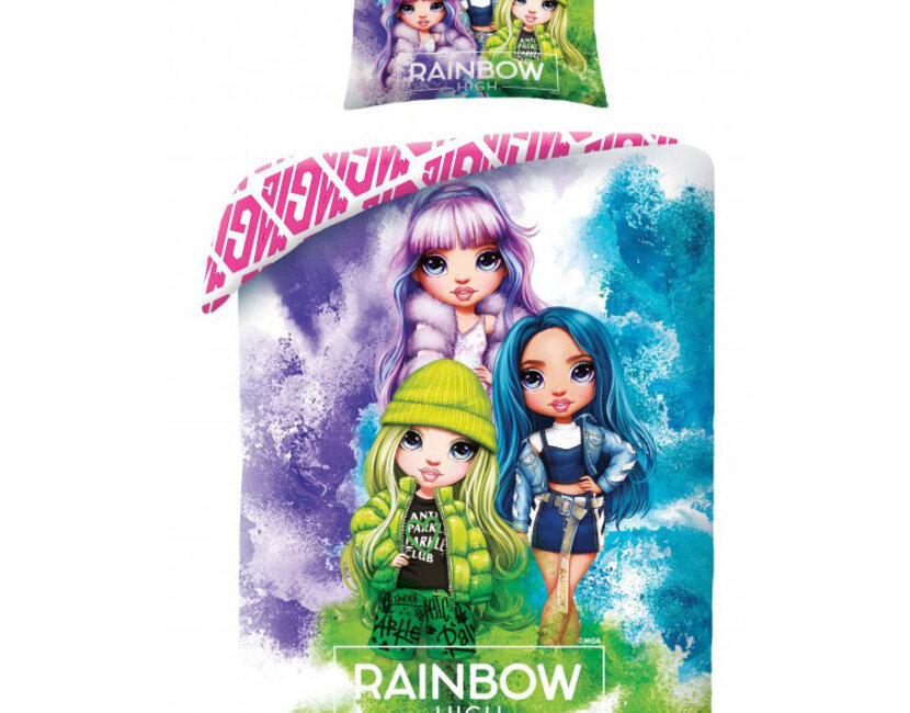 Rainbow High Dekbedovertrek, Magic - Eenpersoons - 140 x 200 cm + 70 x 90 cm - Katoen
