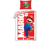 Super Mario Dekbedovertrek Here we Come - 140 x 200 cm + 70 x 90 cm - Katoen