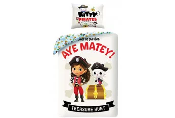 Gabby's poppenhuis Dekbedovertrek Kitty Pirates