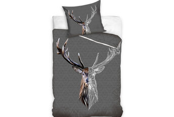 Animal Pictures Dekbedovertrek, Hert - Katoen
