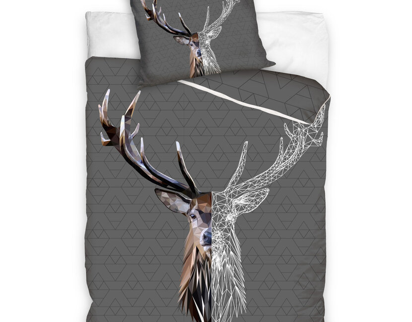 Animal Pictures Dekbedovertrek, Hert - 140 x 200 cm / 70 x 90 cm - Katoen
