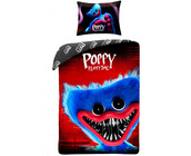 Poppy Playtime Dekbedovertrek,  Huggy Wuggy - 140 x 200 cm + 70 x90 cm - Katoen