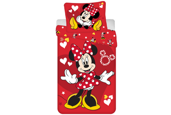 Disney Minnie Mouse Dekbedovertrek Red Heart - Katoen