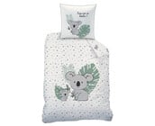 Matt & Rose Dekbedovertrek, Koala - 140 x 200 cm + 63 x 63 cm - Katoen