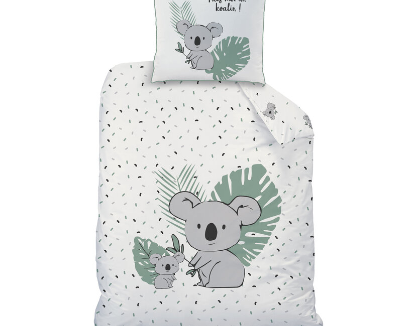 Matt & Rose Dekbedovertrek, Koala - 140 x 200 cm + 63 x 63 cm - Katoen