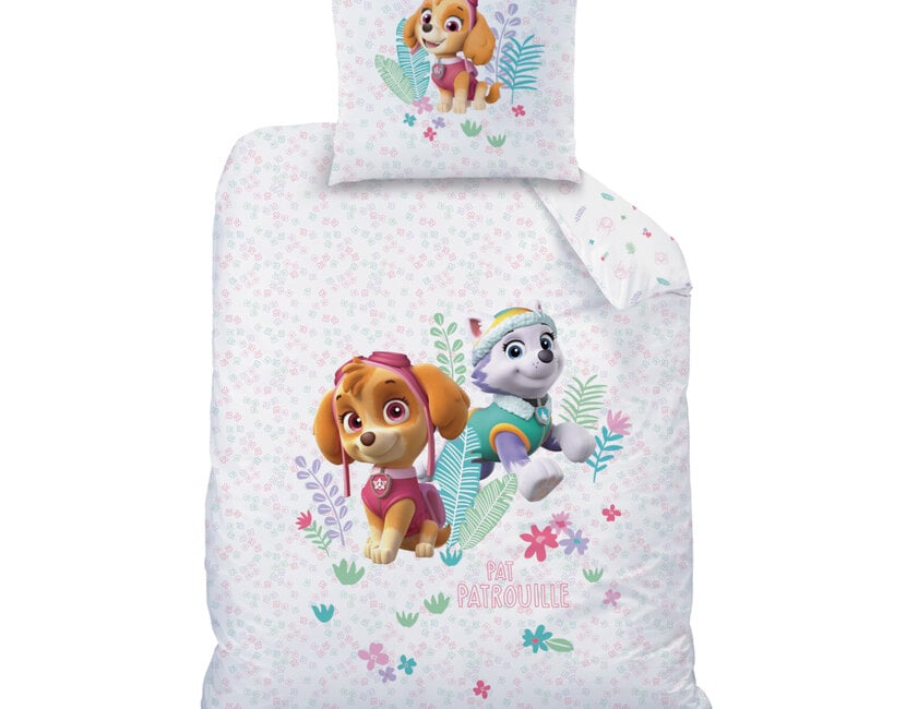 PAW Patrol Dekbedovertrek, Paradise - 140x200 cm + 1 x 63x63cm - Katoen