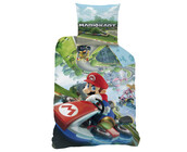 Super Mario Dekbedovertrek, Upsidedown - Eenpersoons - 140 x 200 cm - Katoen
